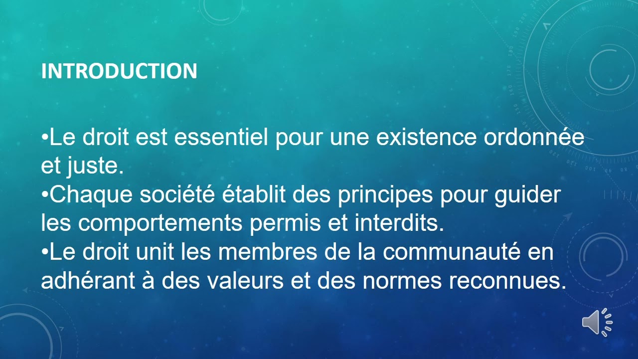 1 Introduction au Droit international