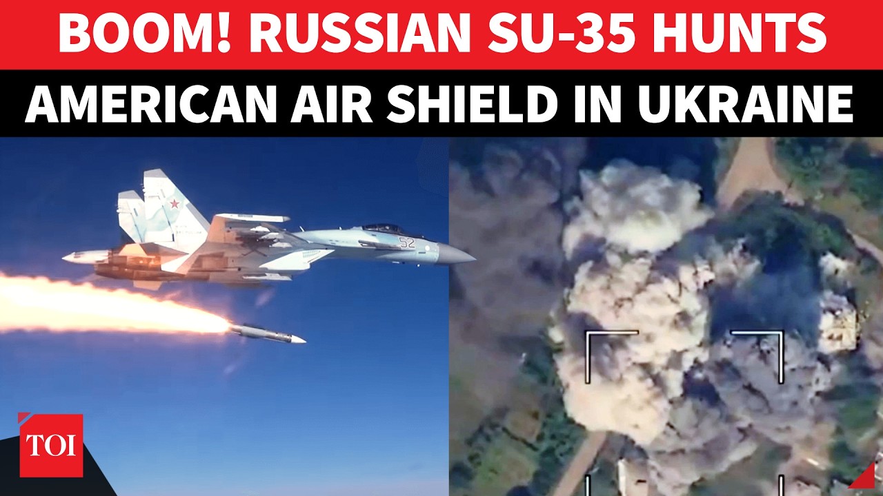 'Target Hit From 125 KM': Russian SU-35 Knocks Out American Patriot System In Ukraine | WATCH