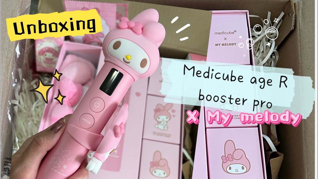 Unboxing : 🌸Medicube Age-R Booster Pro x My Melody😍 แกะกล่อง รีวิว กันจ้าา❤️😍