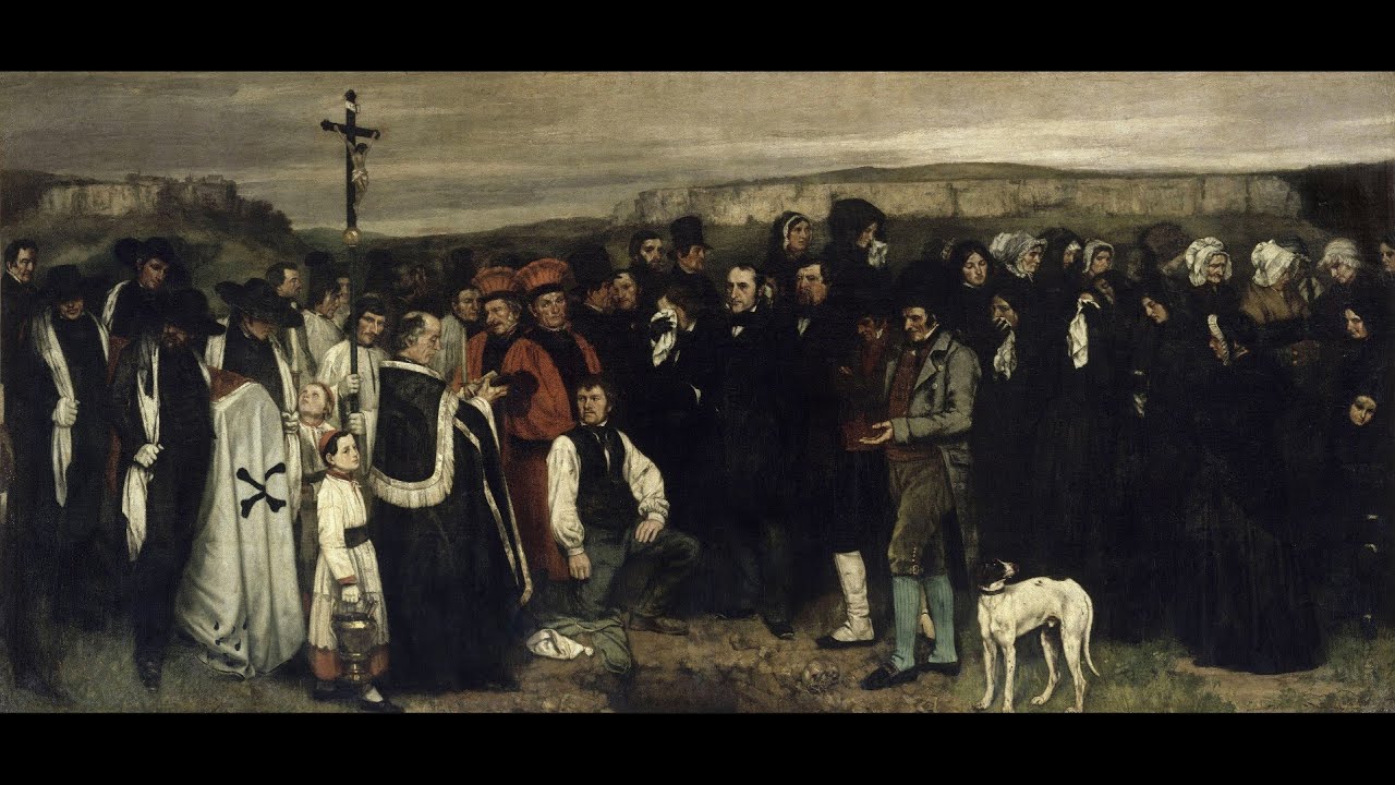 Llegir obres d'art. Gustave Courbet: Un enterrament a Ornans