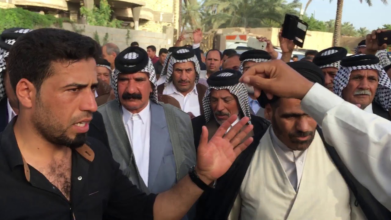 زعيم الاكرع محمد عبد الامير وشيخ عشيره ال شبانه في كربلاء الشيخ ابراهيم كاظم