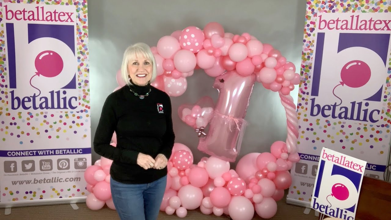 bDesign Tutorial: Pretty in Pink First Birthday Backdrop