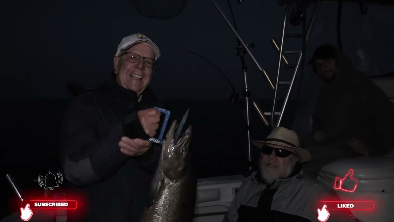 "3 FISH ON" says Captain John 🐟 Final 2023 fishing trip on Lake Michigan with Mike, Tom & Jerry E17