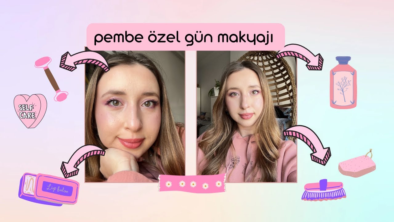 Pembe makyaj / #grwm / özel gün makyajı tadında birlikte hazırlanalım #makeup 