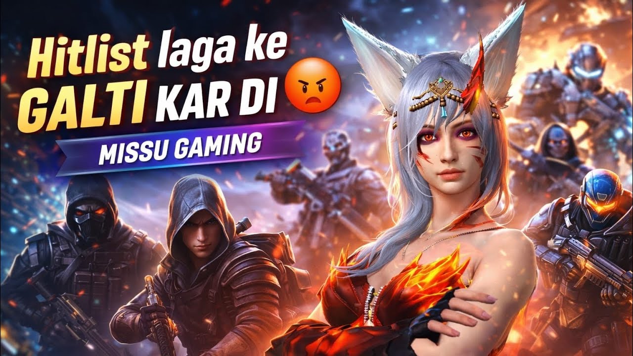 HITLIST LAGA KE GALTI KAR DI 😤 MISSU GAMING FREE FIRE