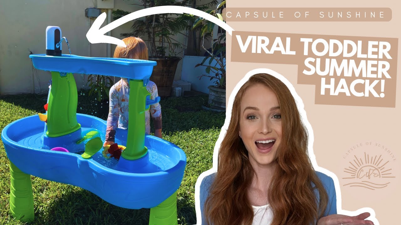 Toddler Summer Hack! Install A Portable Water Pump for Your Step2 Rain Showers Water Table