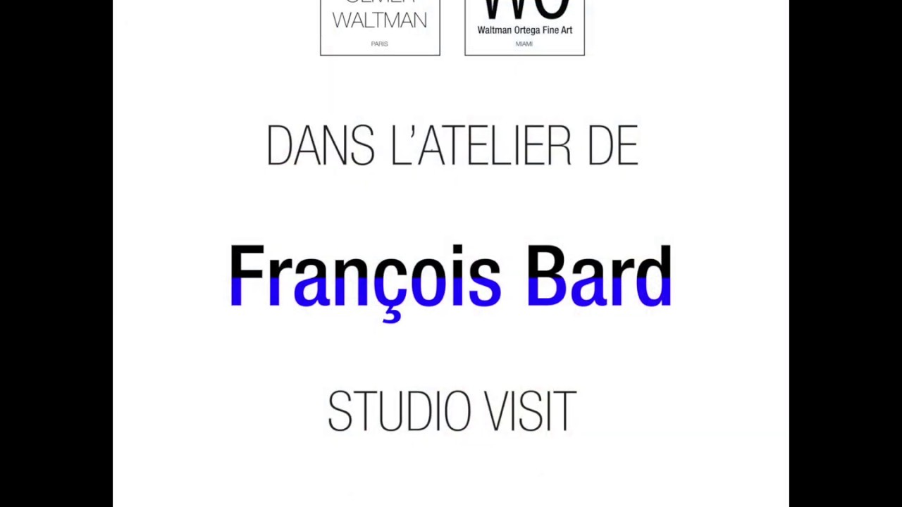 Dans l'atelier de François Bard