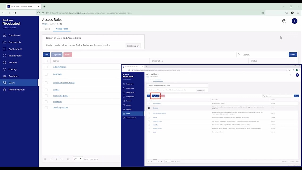 Managing Access Roles and Permissions