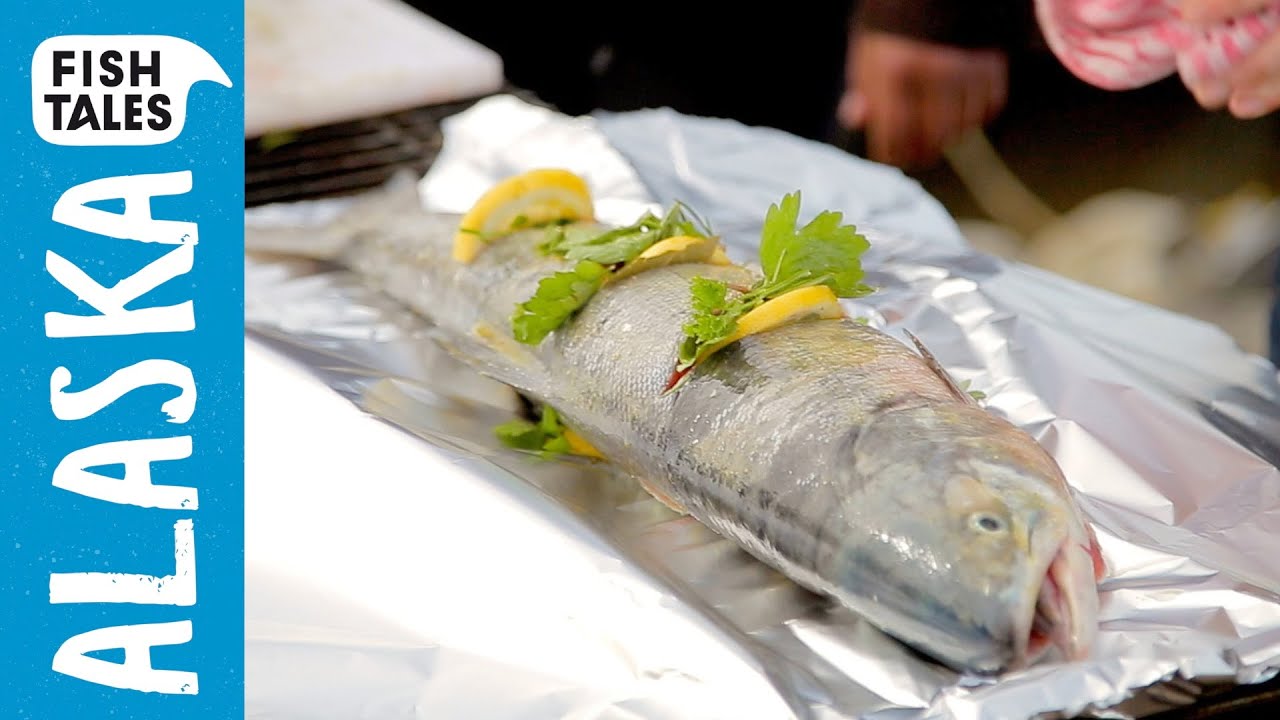 Whole BBQ Yukon SALMON Recipe | Bart van Olphen