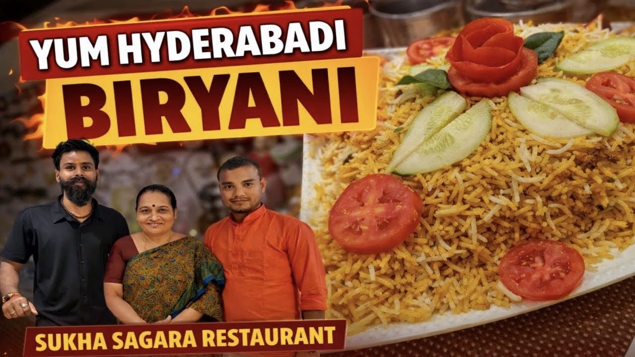 Hyderabad Trip || Episode 11 || Biryani Aisi Ki Mazaa Aa Gaya 😍 | Sukha Sagara #engineerlife #food 