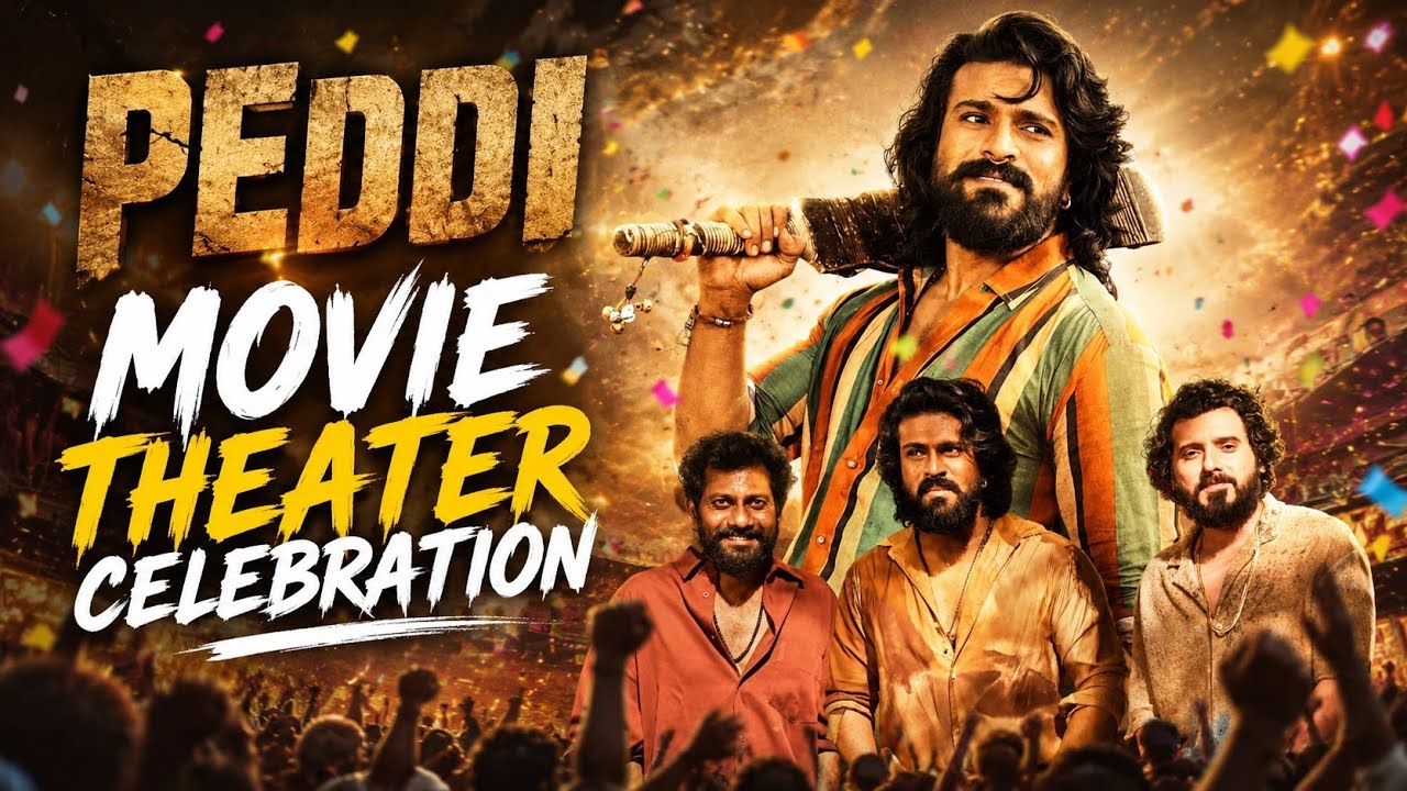 Ram Charan RAMPAGE PEDDI Movie Review 🔥 fans Celebration Bengaluru 🤯 |  Public Review | 