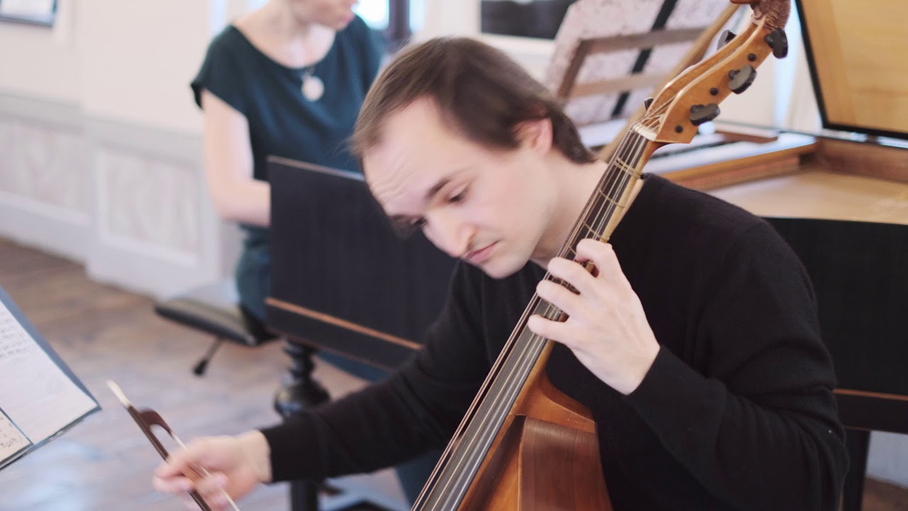 J. S. Bach: Sonata a Viola da Gamba e Cembalo obligato in D - II.: Allegro - M. Jantzen & F. Fábri