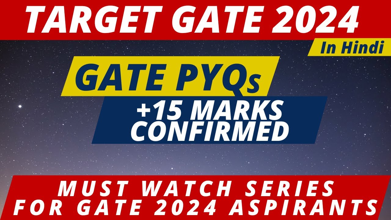GATE 2024 | PYQs | TARGET GATE 2024 | General Aptitude (GA) |  @ENGINEERSACADEMY18