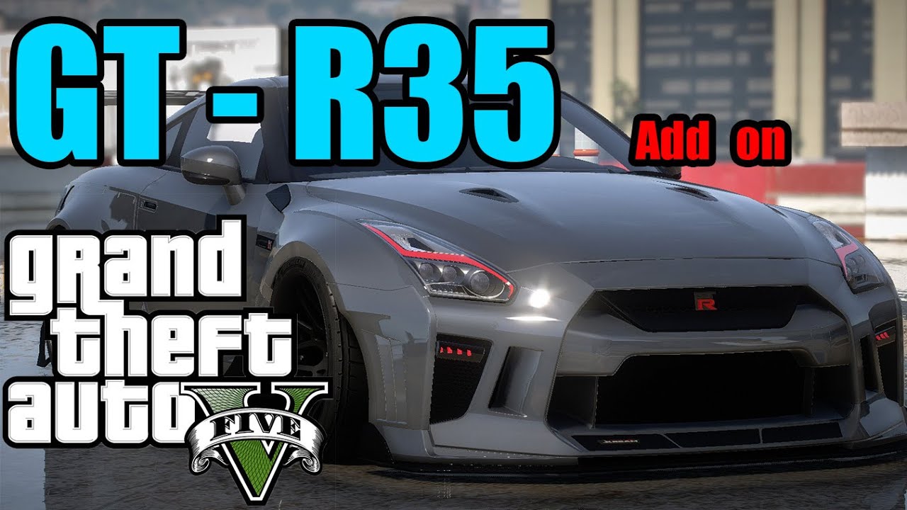 วิธีลง [MOD GTA V] Nissan GTR R35 แบบ Add on