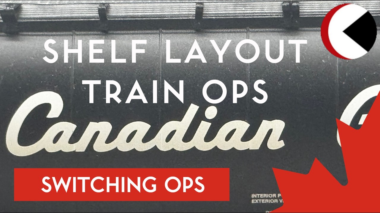JUST THE SOUNDS of a relaxing HO scale switching session on a small shunting shelf layout #canada
