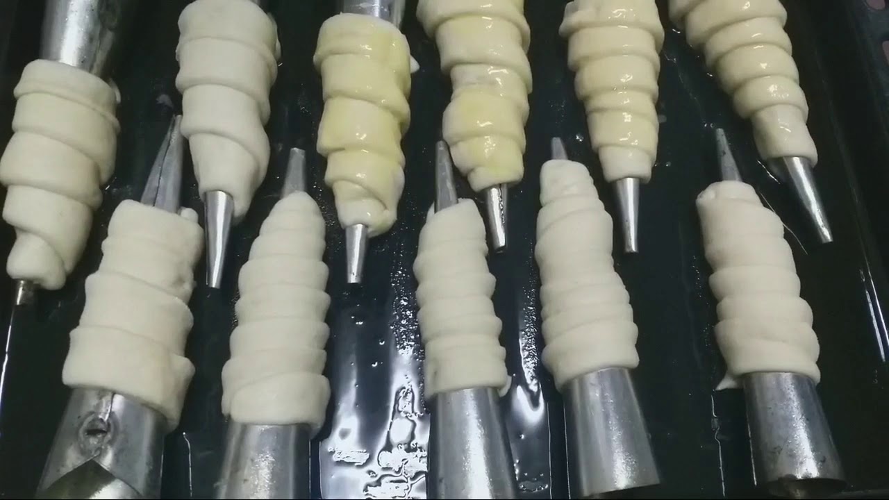 كورنيه / أقماع الدجاج بالمايونيز بعجينة قطنية سهلة وسريعة
