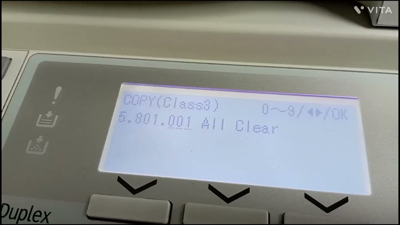 como hacer un borrado de memoria de ricoh MP 201.( memory clear)