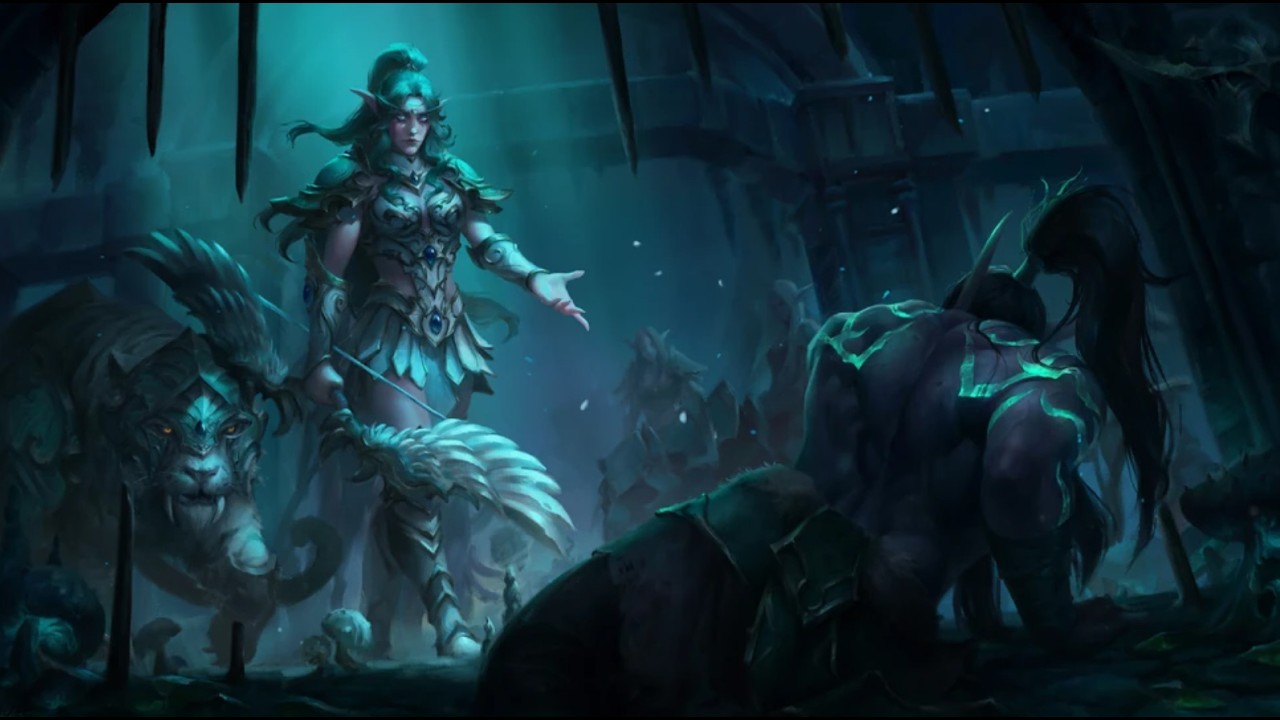 Warcraft III Map——Battle at Hyjal-Blue-Tyrande+Illidan-Lunar Mastery