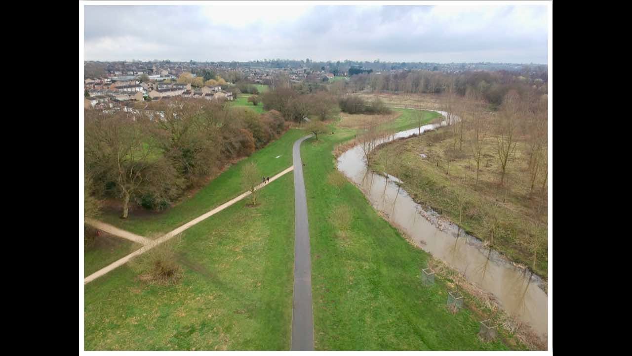 Braintree Essex - River Blackwater Aerial Footage