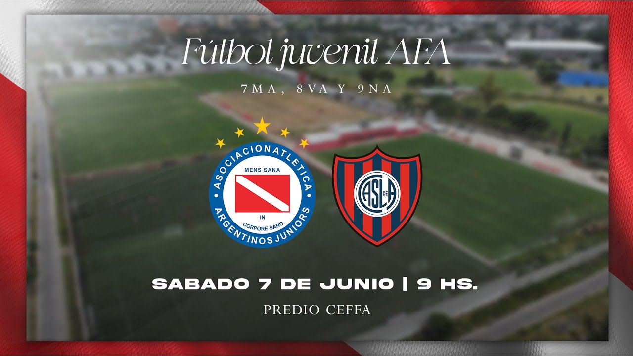 🏆 FÚTBOL JUVENIL AFA: ARGENTINOS JRS vs. San Lorenzo