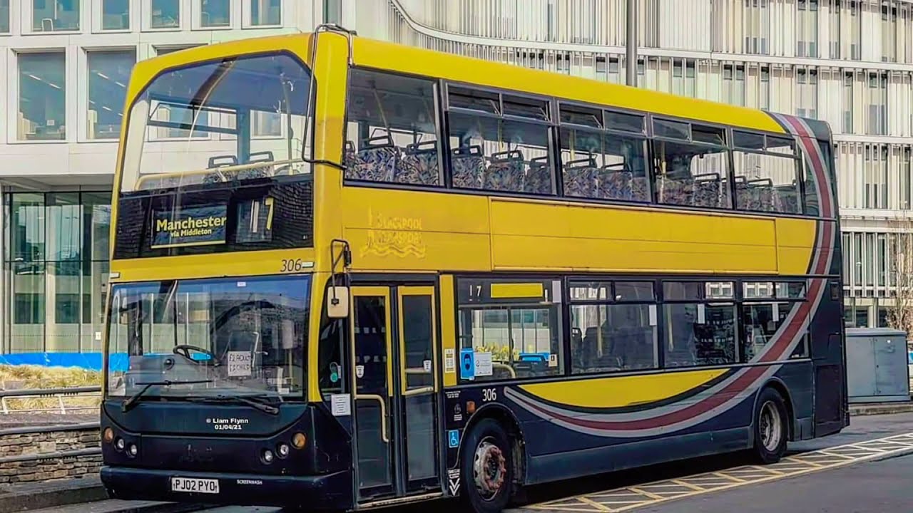 Harris Travel Dennis Trident East Lancs Lolyne PJ02 PYO Ex Blackpool Transport as 306