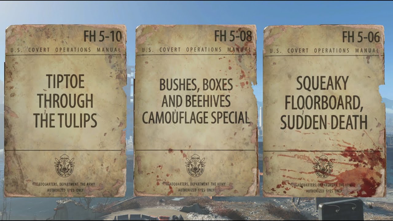 Fallout 4 - U.S. Covert Operations Manual Magazine Locations
