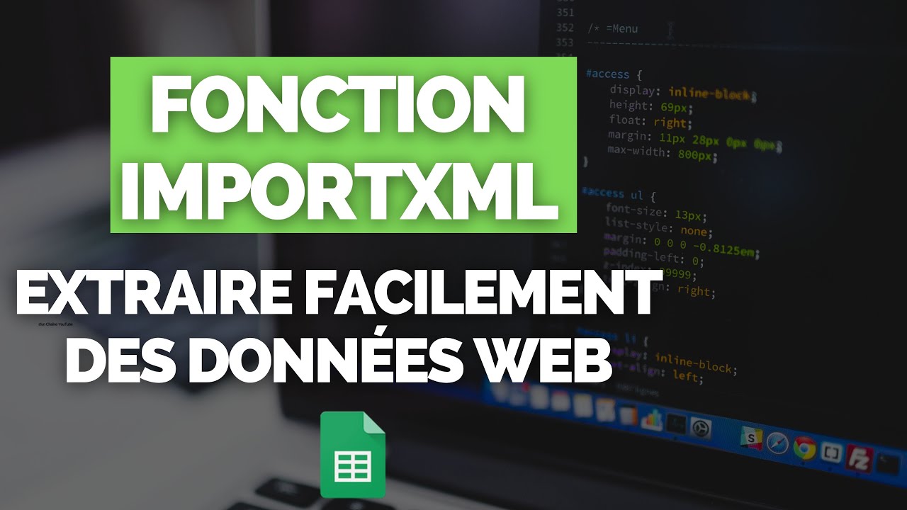 Fonction IMPORTXML - Extraire des Données Web Facilement ▶ G Sheets [TUTORIEL WEB SCRAPING & XPATH]