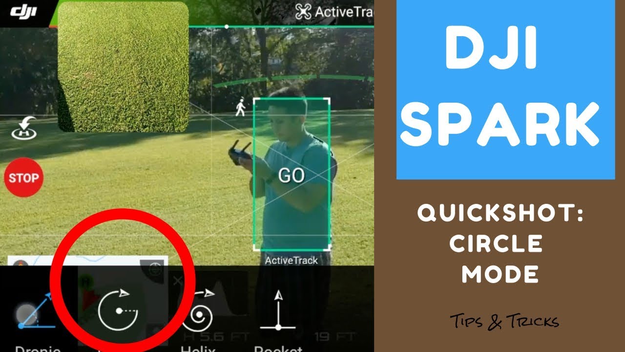DJI Spark Tips: How to use Circle Quick Shot  Mode?