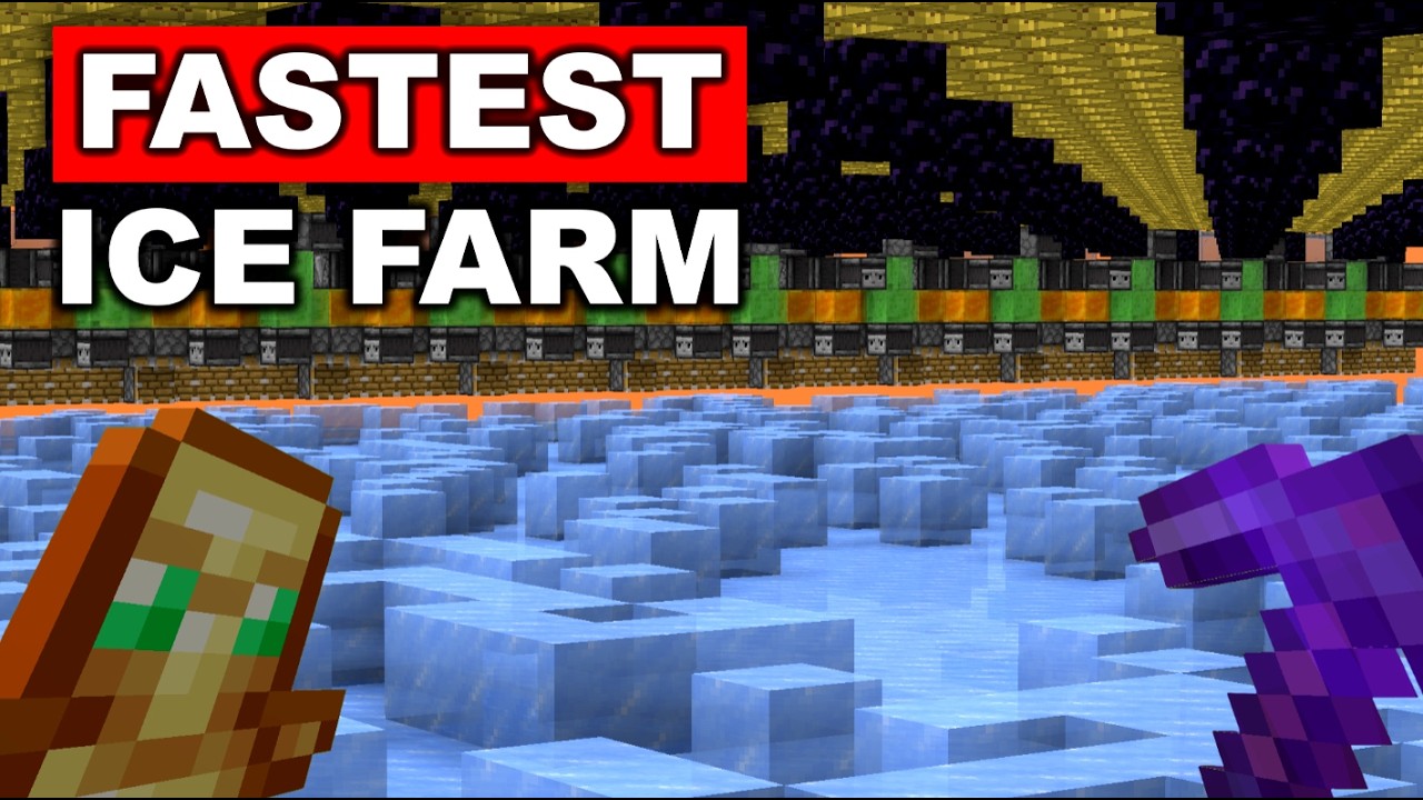 I made the MOST POWERFUL ice farm so i never have to AFK again