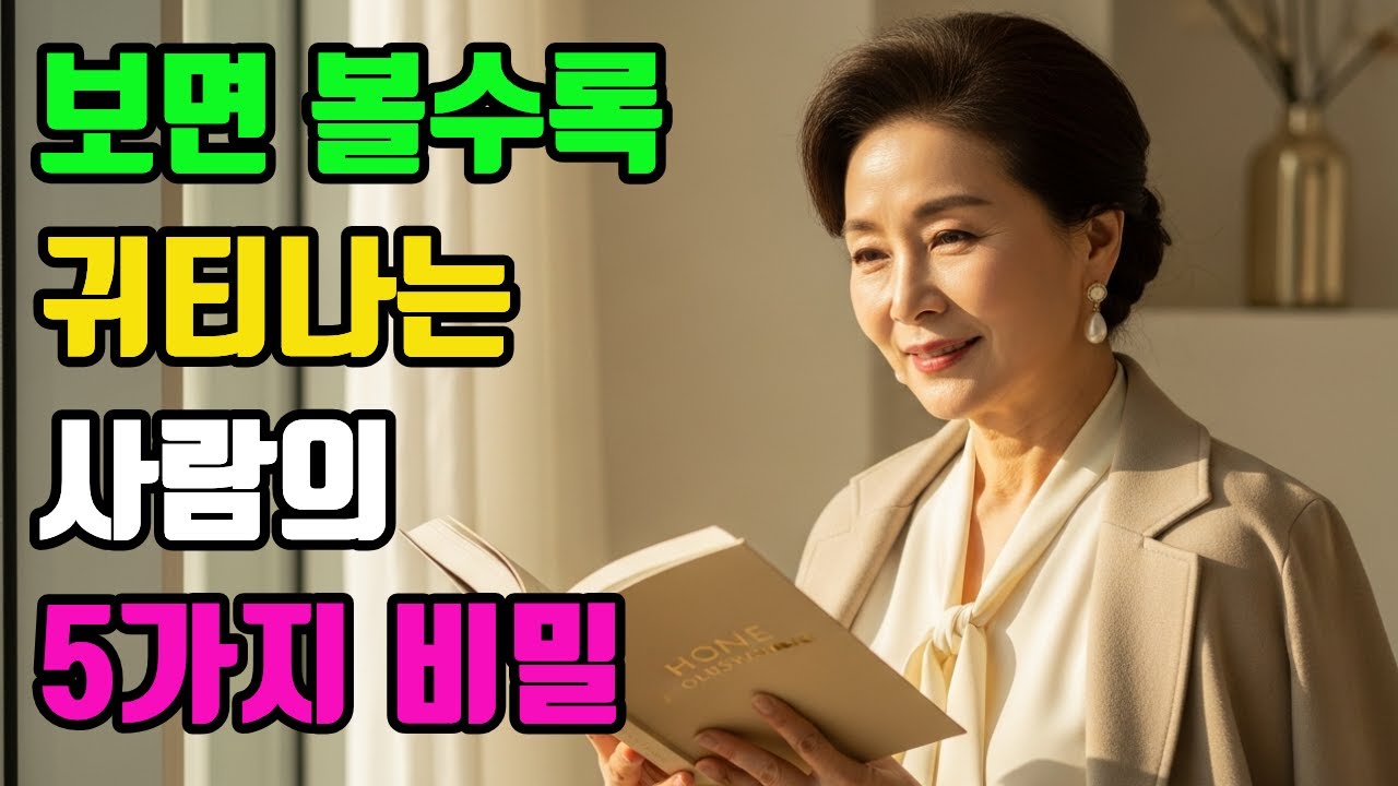 보면 볼수록 귀티나는 사람의 5가지 비밀 ,부티는 흉내낼 수 있지만 귀티는 삶에서 나온다.화려하지 않아도 고급스러운 사람들,귀티는 돈이 아니라 태도에서 시작된다.
