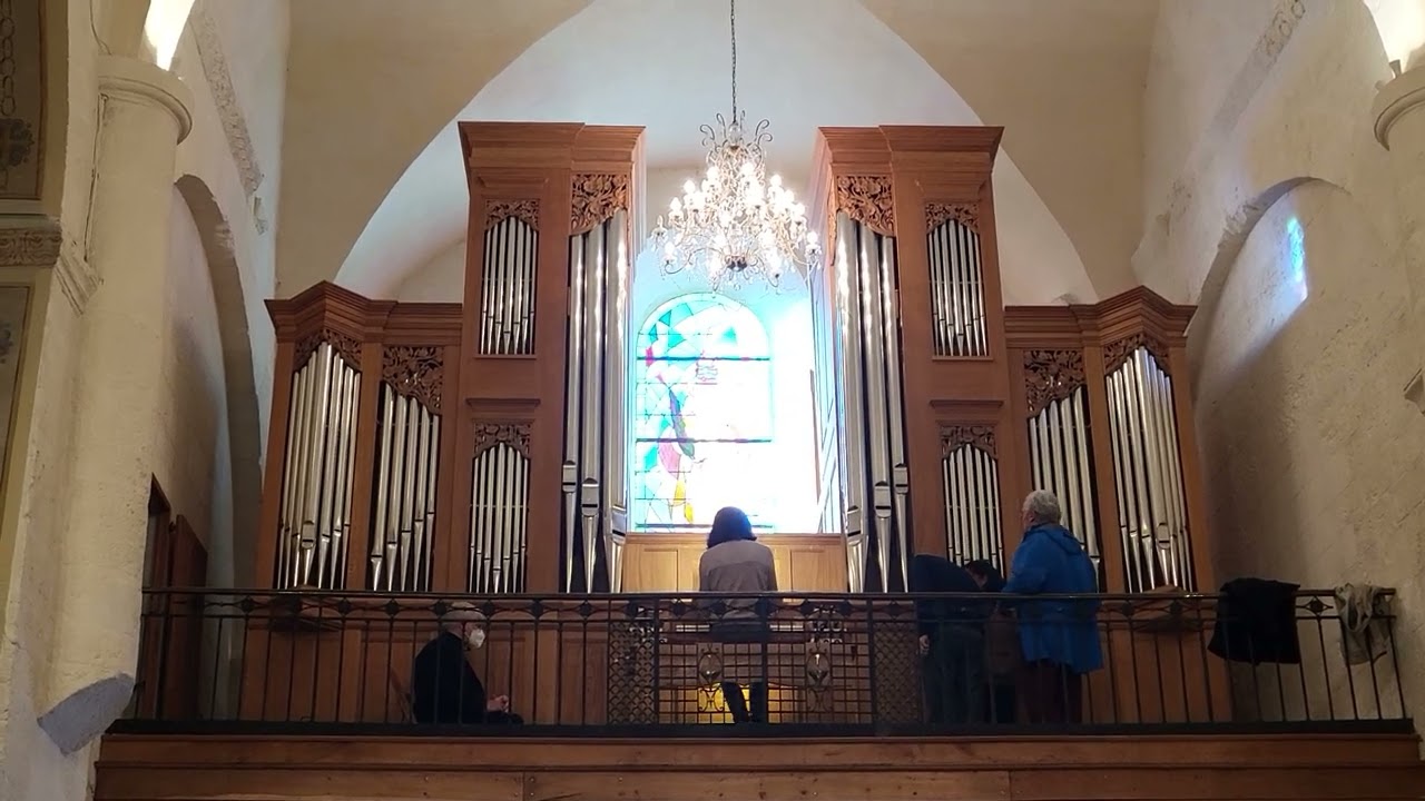 Christophe Smit découvre l'Orgue de Baillargues avec JS Bach