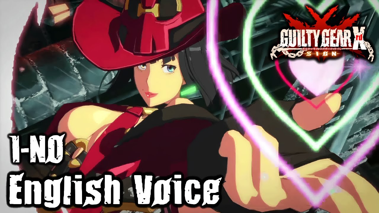 Guilty Gear Xrd: I-No English Voices (Battle quotes)