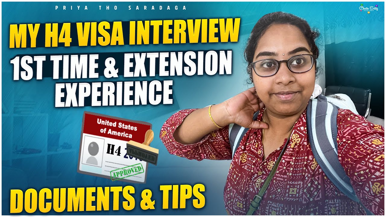 🇺🇸My H4 Visa Experience First Time & DropBox Interview  USA Visa Process Tips Documents Questions