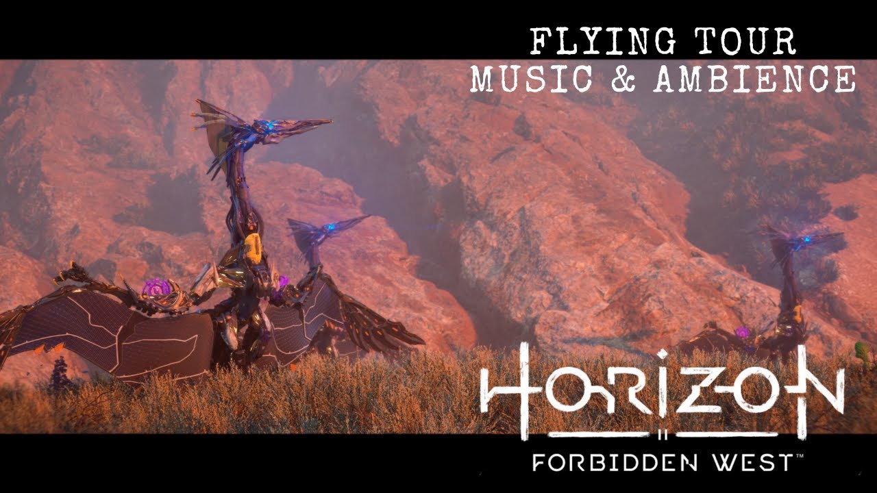 Horizon Forbidden West | Flying Tour | Music & Ambience