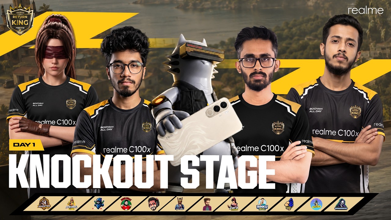 Influencer Knockout Day 1 | ROK - Return of King | Garena Free Fire 🏆🔥