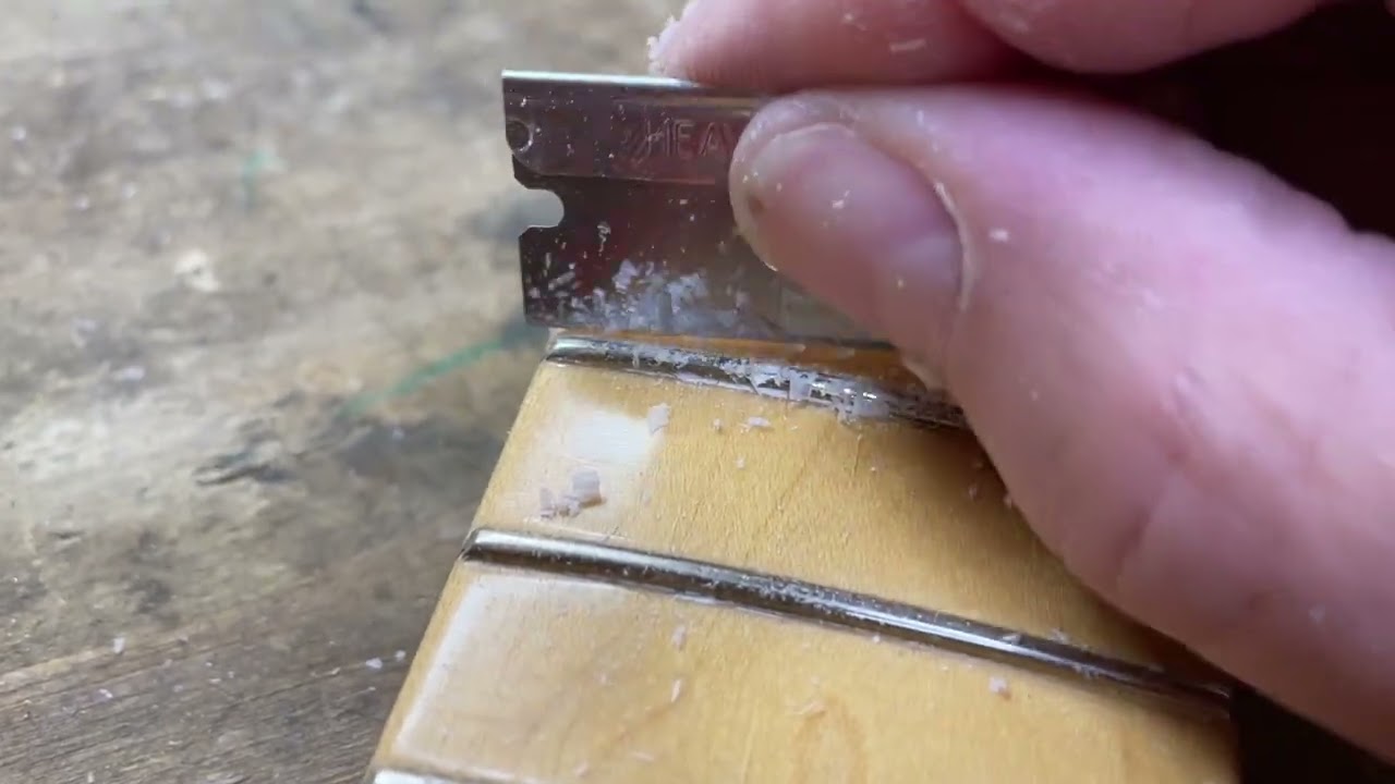 Stratocaster Telecaster Maple Fret Board Finger Marks & Wear