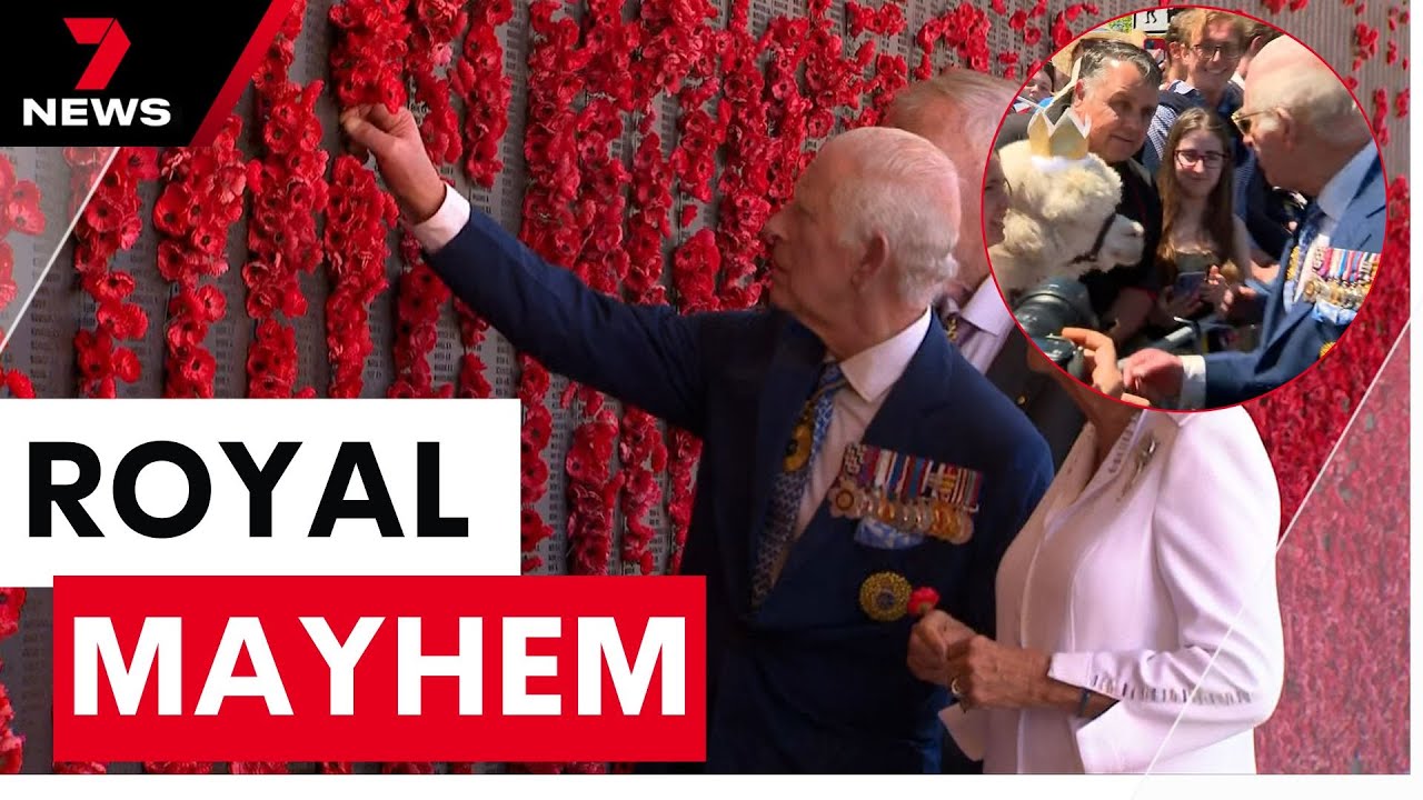 King Charles receives an interesting welcome in Canberra | 7NEWS