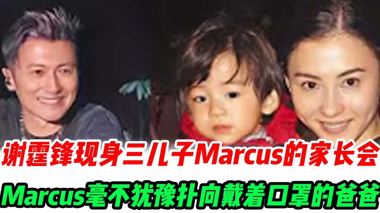 谢霆锋现身三儿子Marcus的家长会，成了谢家风云的最关键转折点！当Marcus毫不犹豫扑向戴着口罩的谢霆锋，那份血浓于水的亲情，似乎让持续多年的「三胎生父之谜」瞬间终结！#張柏芝#謝霆鋒#謝賢#王菲