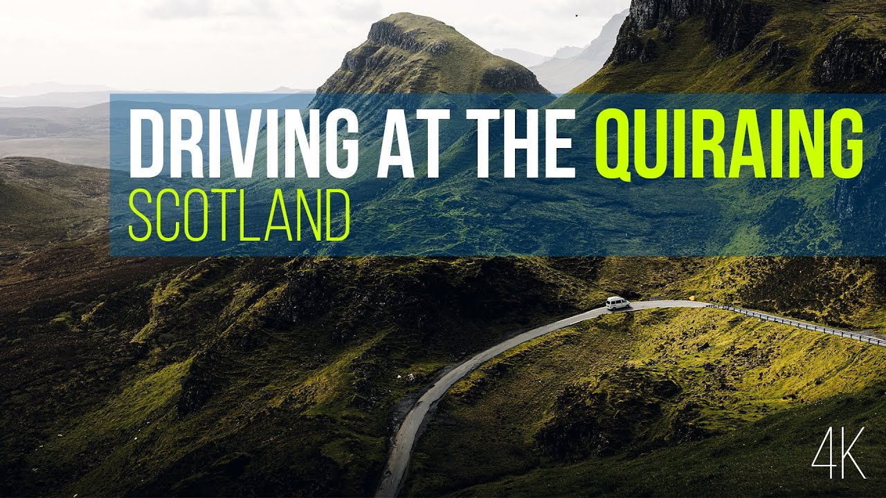 Relaxing driving in Scotland: Quiraing to Staffin | 4K in 60 fps