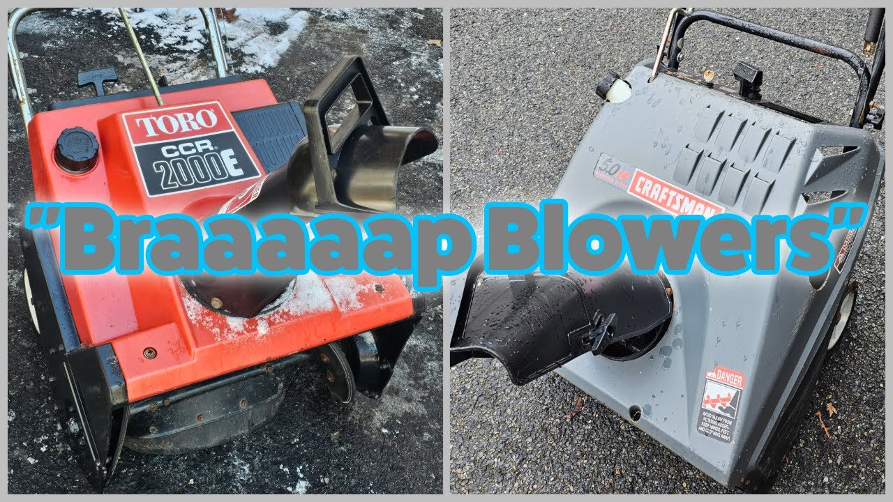 Garbage 2 Stroke Snow Blowers - Full of ICE and BAD GAS, will they run?