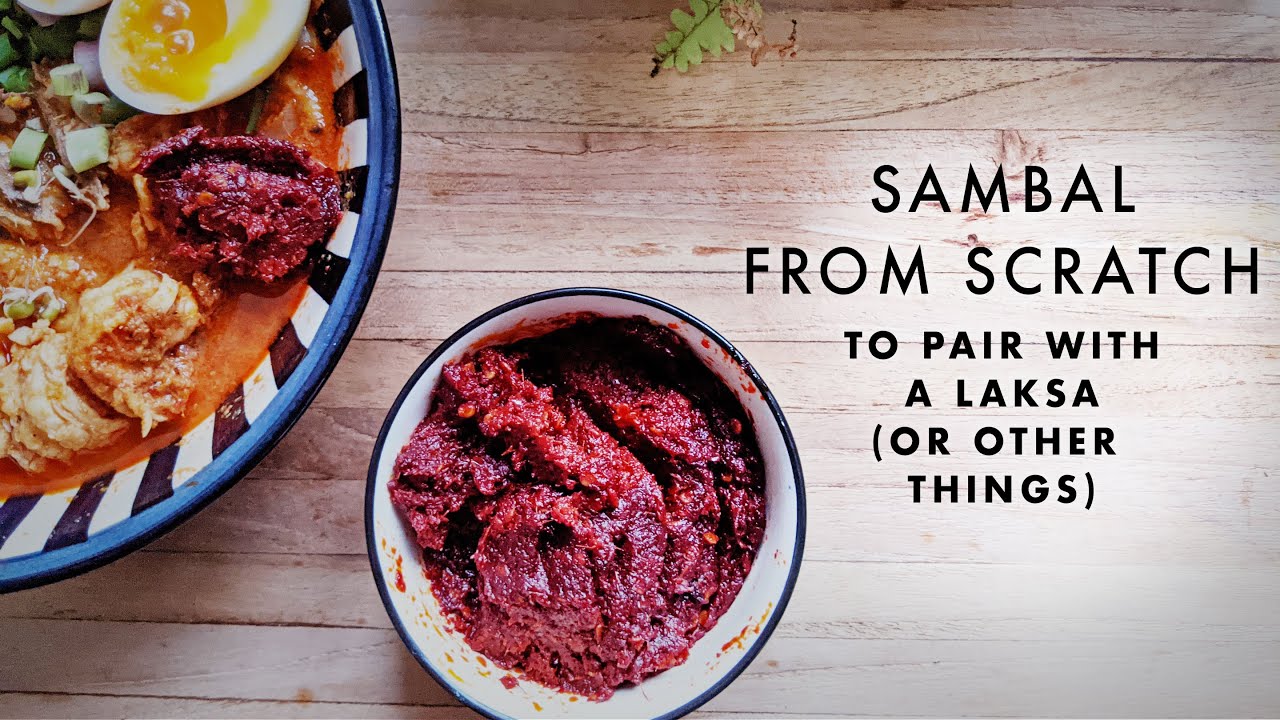 Spicy Sambal From Scratch— To pair with Laksa (or other things) | Magic Marinade | ASMR
