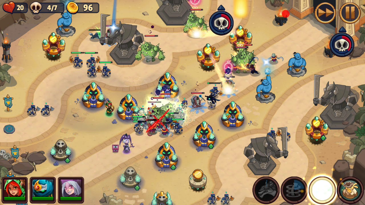 Realm Defense - World 3 Level 80 Pharoah's Finale - Campaign 3 Stars (Method 2)
