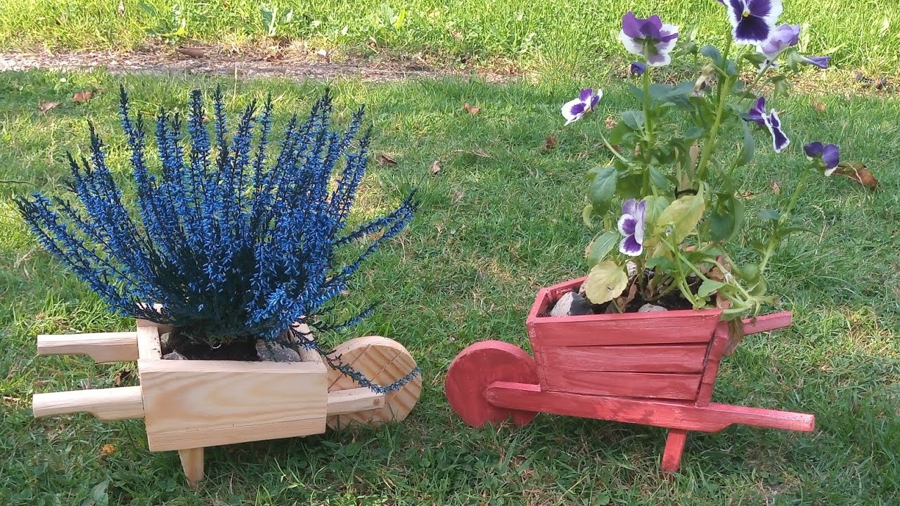 wheelbarrow Garden Planters / carretilla para flores / maceta de flores / maceteros