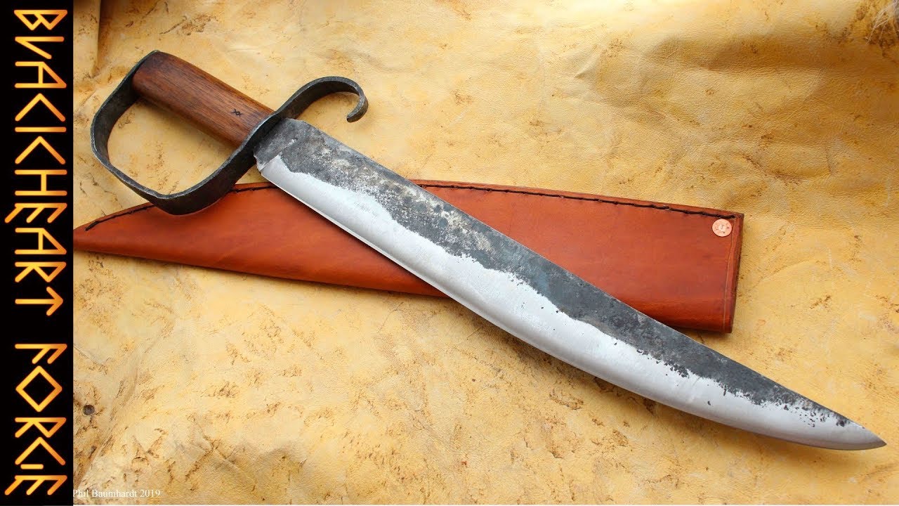 D-Guard Pirate Knife, Complete Build; Backyard Bladesmithing, Hand-Forged Knifemaking