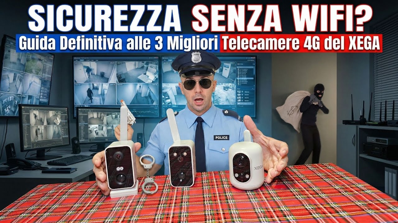 Sicurezza Senza WiFi  Guida Definitiva alle 3 Migliori Telecamere 4G del XEGA