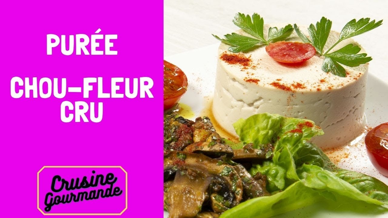Purée de chou fleur cru - #crusine