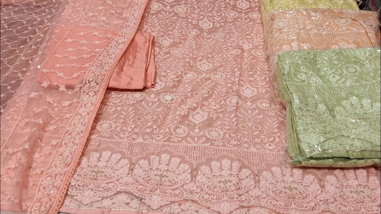 #designer #dupatta #chikankari Pure Lucknowi Chikankari Suit, Dupatta, Saree