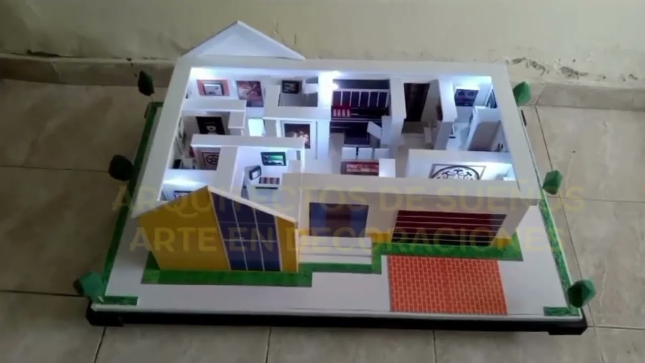 MAQUETA ARQUITECTÓNICA DE UNA CASA