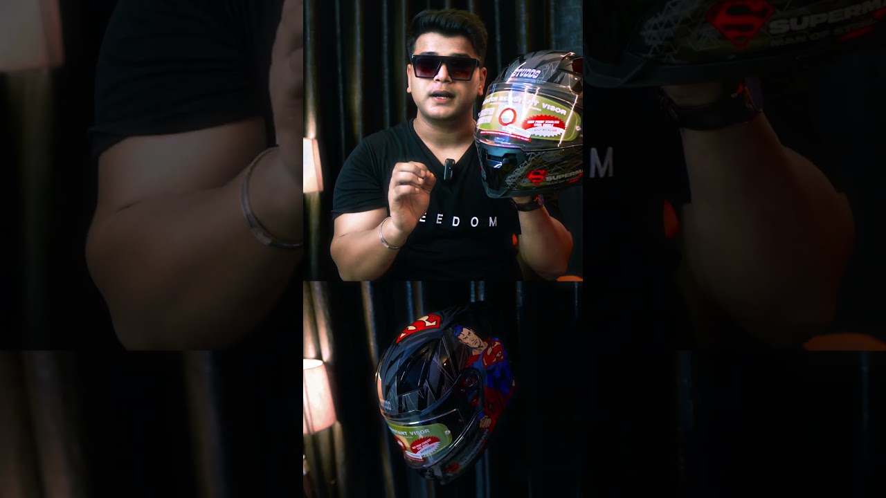 Studds Helios Superman Edition😍 Best Budget Helmet Under 3000 | Studds Helios Review | Helmet