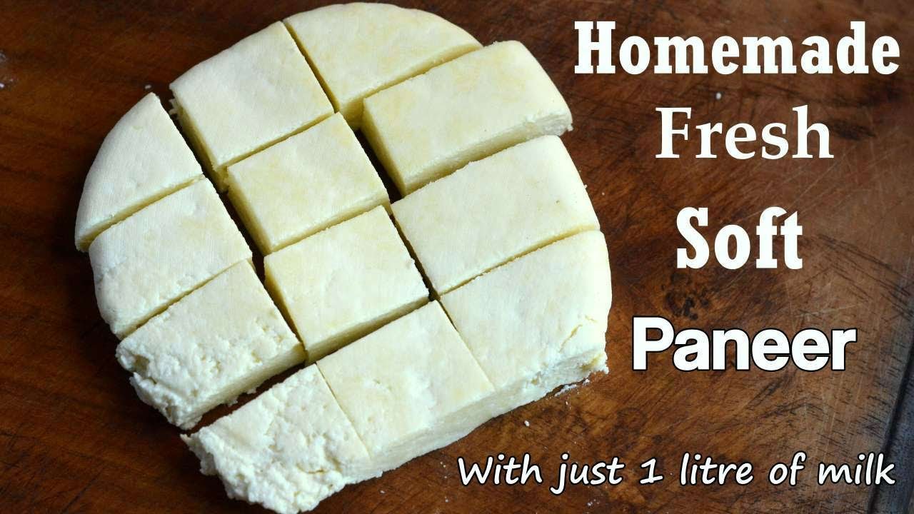 How to make Paneer at Home-Homemade Soft Paneer Recipe-Indian Cottage Cheese
